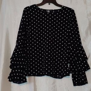 Polka dot blouse